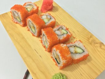 КАЛИФОРНИЯ С КРЕВЕТКОЙ КАЛИФОРНИЯ С КРЕВЕТКОЙ